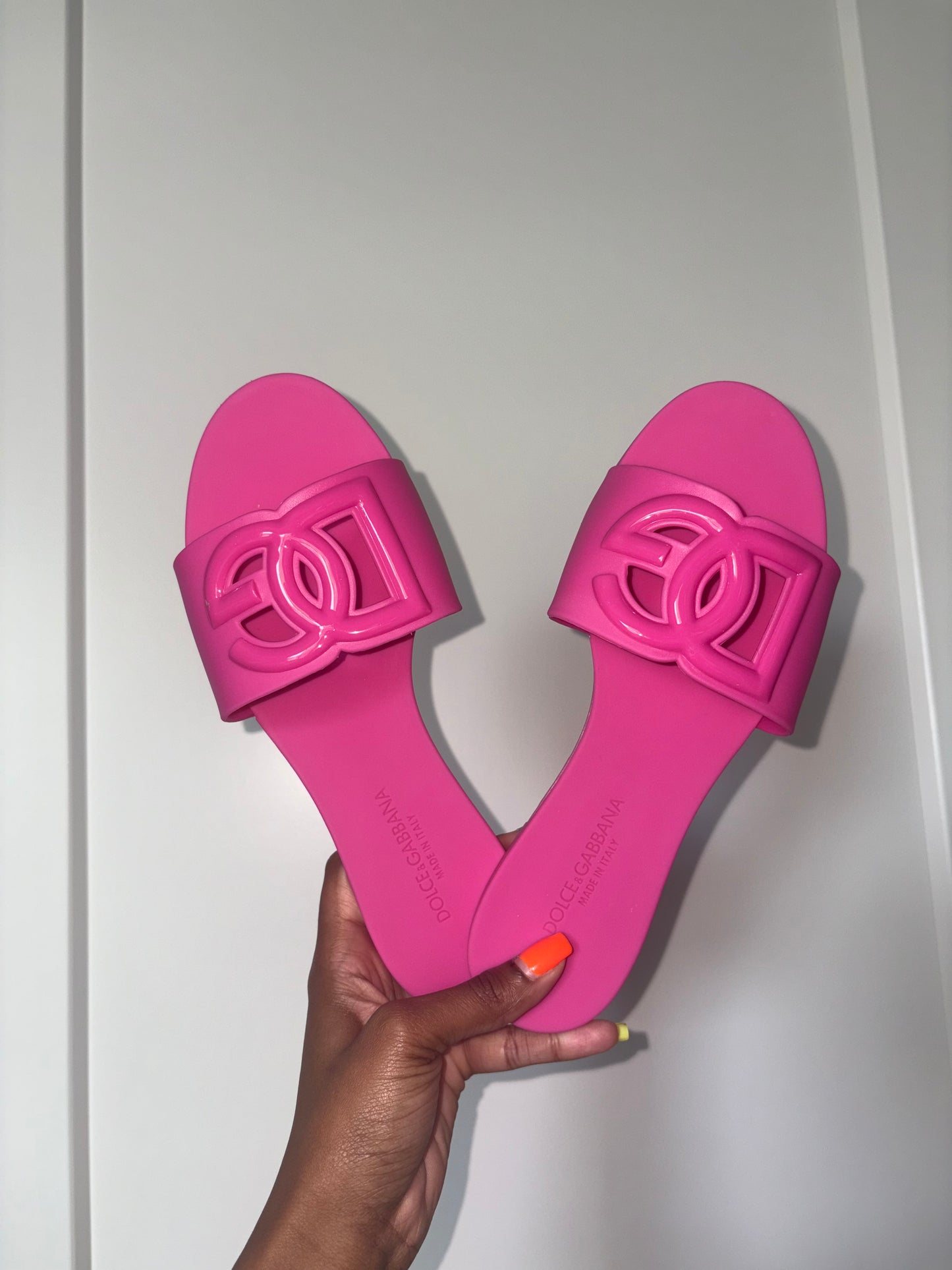 Dupe pink d&g sandals