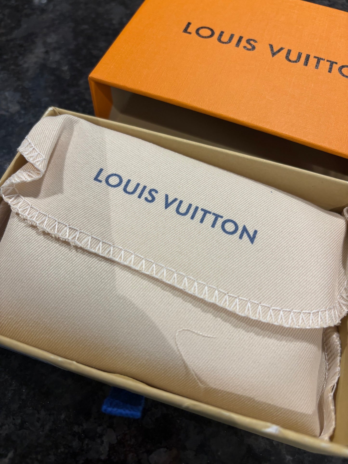 Denim lux pouch