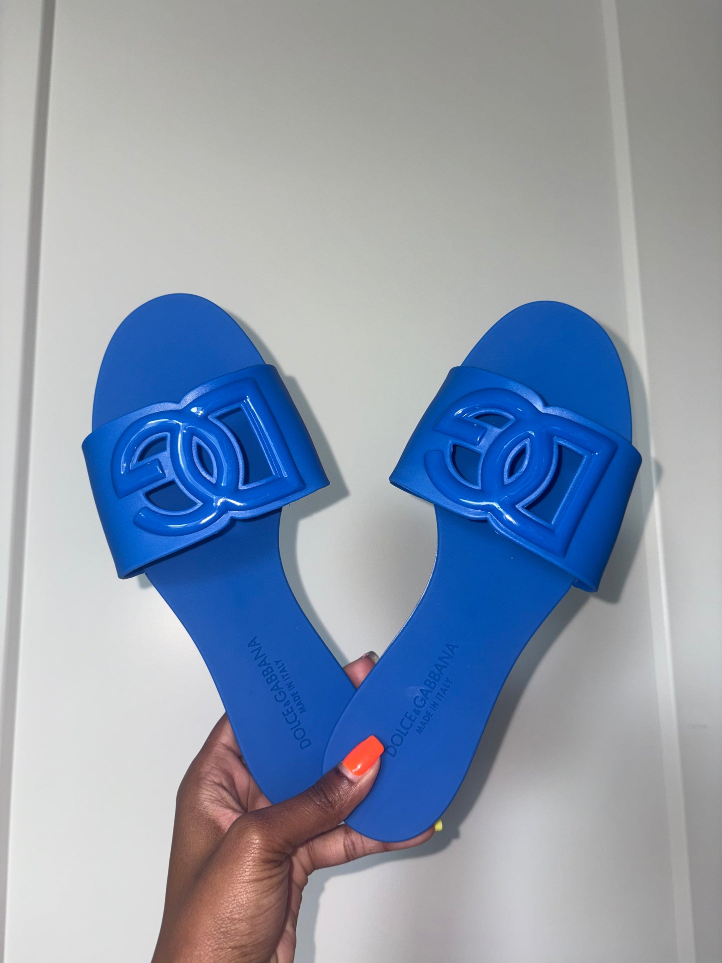 Dupe blue d&g sandals